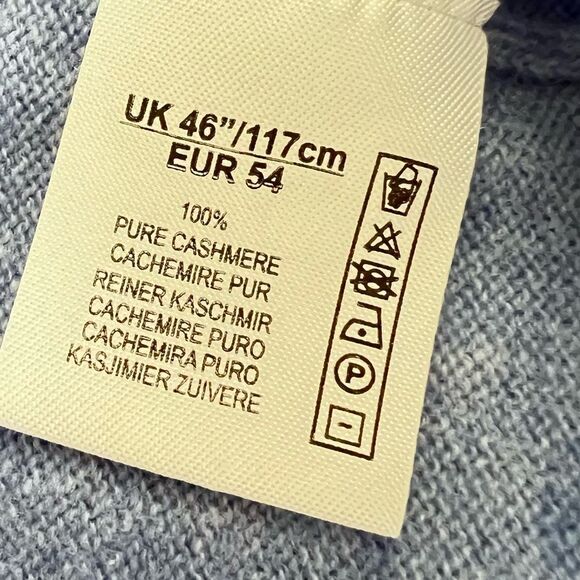 Alan Paine UK Cashmere Saddle Shoulder Sweater Size L - Picture 10 of 10